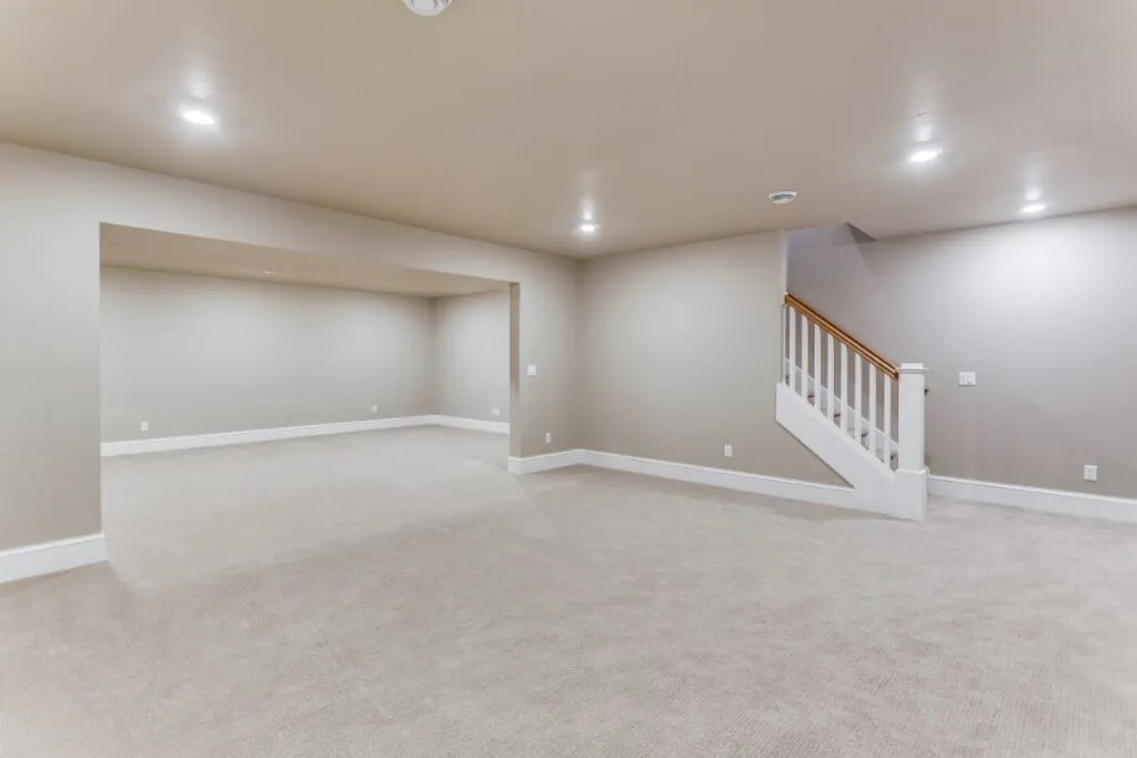 Huge Basement Recreation and Entertainment Room Design in Hanover MA