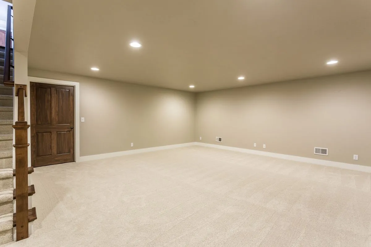 huge basement remodel for entertainment room in Hanover MA